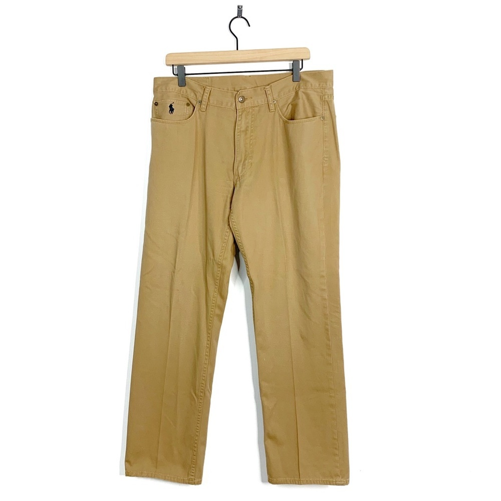 Polo Ralph Lauren Khaki Tan Straight Leg Pants - Picture 1 of 7